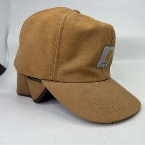 Vintage Carhartt Tan Trapper Hat Thinsulate Insulated Made In Usa Sz L